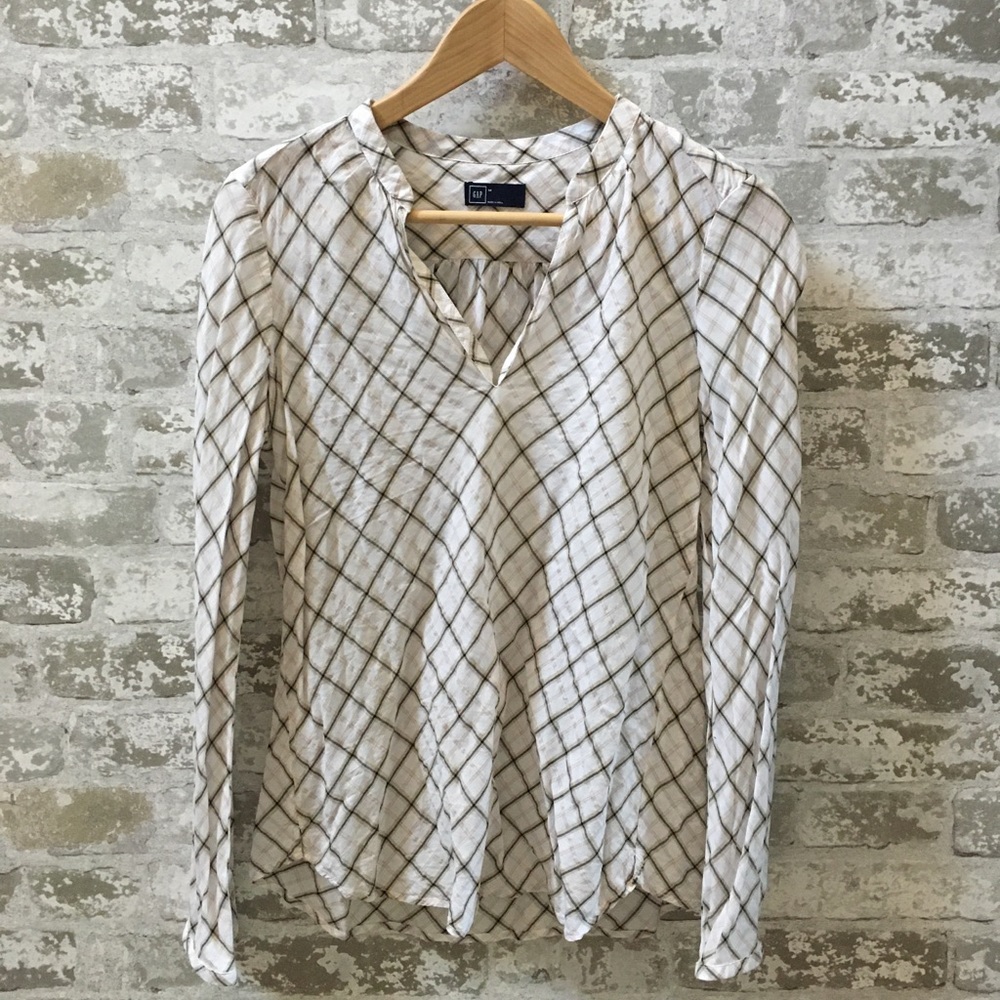 ✌🏻Plaid cotton blouse